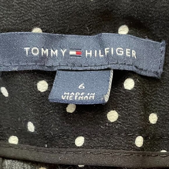 Tommy Hilfiger Ankle Summer Pants Black & White 6 - Picture 4 of 5